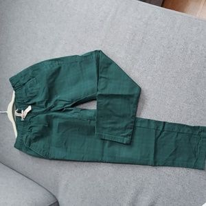 Boy's Green Houndstooth Pant